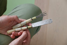 Load image into Gallery viewer, Set of 2 Antler Spreader and Fork
