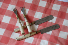 Load image into Gallery viewer, Set of 2 Antler Spreader and Fork
